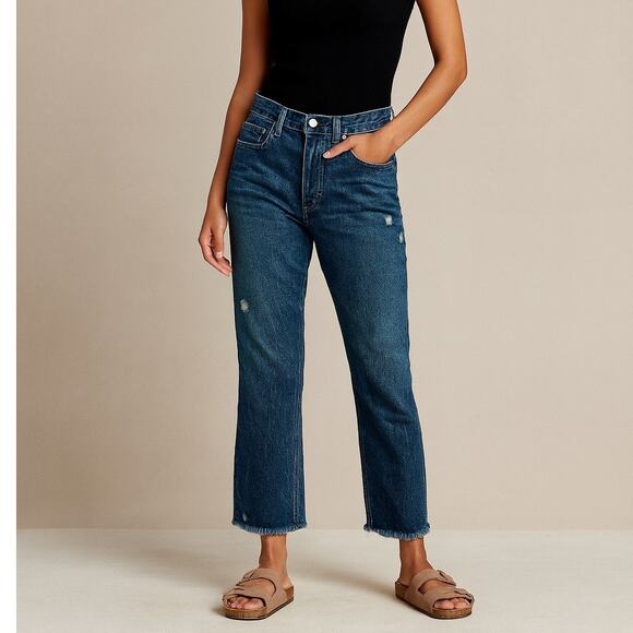 Abercrombie & Fitch A&F Mom Jean Distressed - Picture 1 of 7